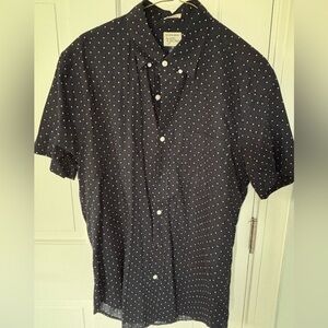 J. Crew Black and White Polka Dot Shirt